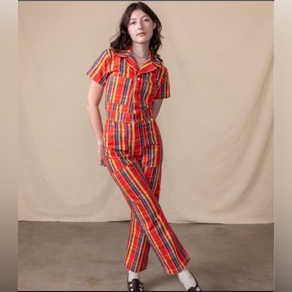 Big Bud Press Pants - Big Bud Press Plaid Jumpsuit